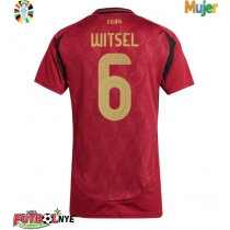 Camiseta Bélgica Axel Witsel #6 Primera Equipación para mujer Eurocopa 2024 manga corta